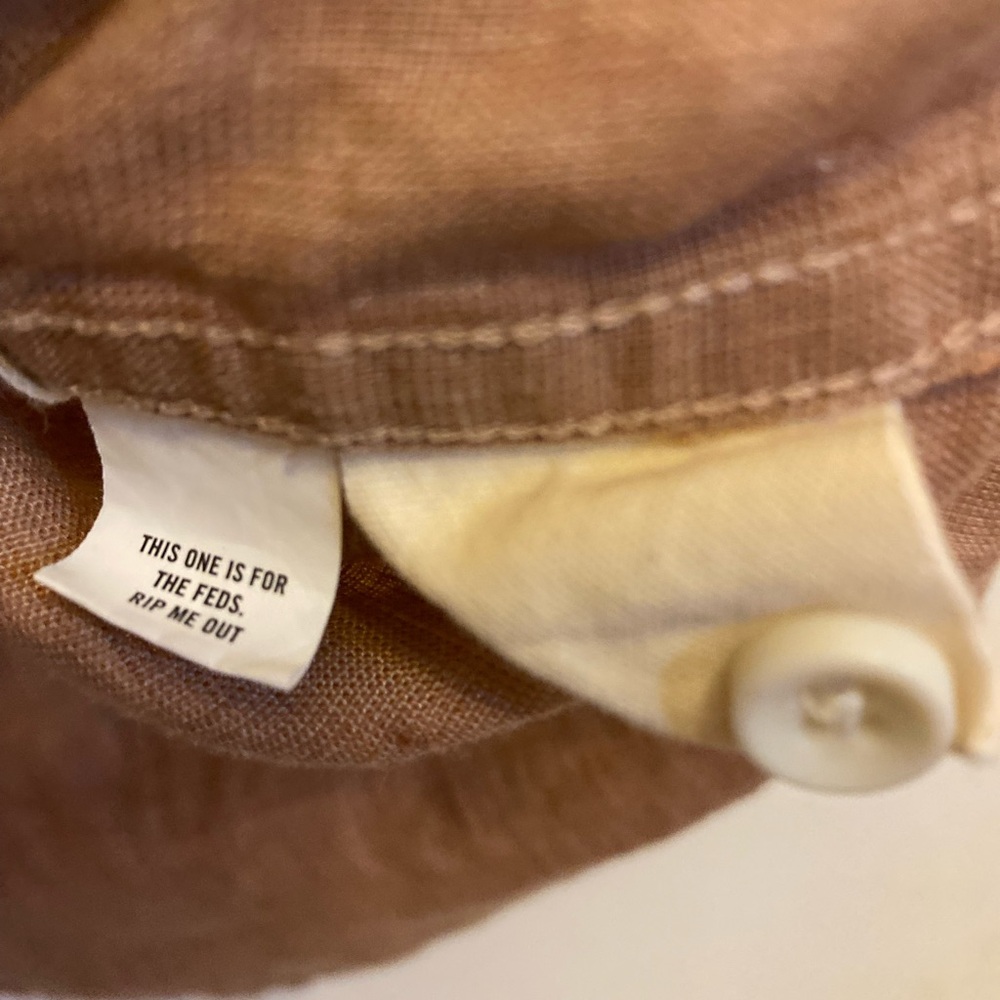 Taylor Stitch Casual Tan Button Down Shirt - Picture 5 of 7